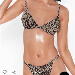 Nasty gal leopard swimsuit size 6